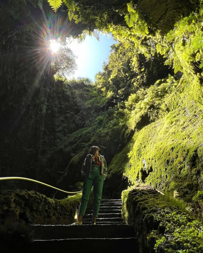 Algar do Carvão on Terceira Island, Azores