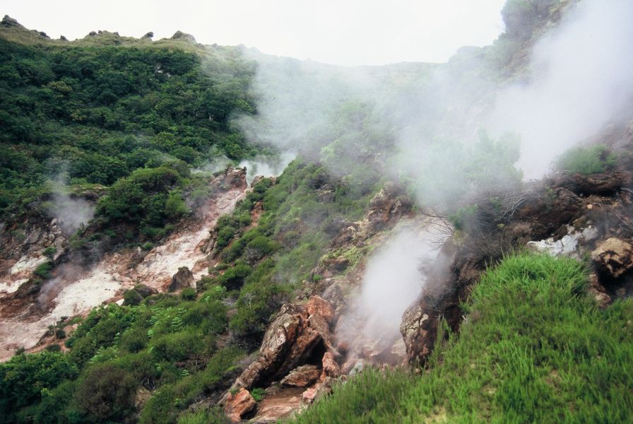 Furnas do Enxofre on Terceira Island, Azores